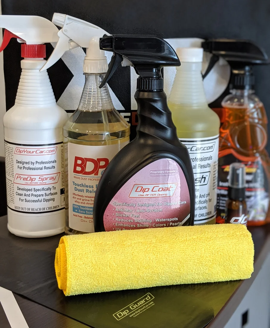 Plasti Dip care products at the Xtreme Dip shop
